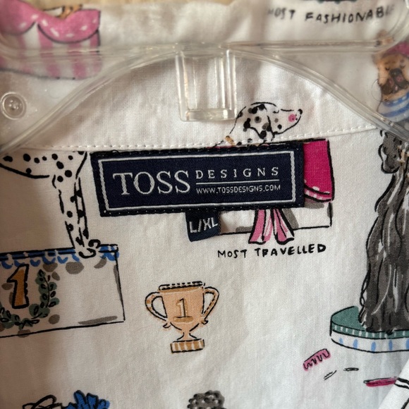 Toss Designs Nightshirt L/XL Dogs “Best In‎ Show” 100% Cotton - Picture 3 of 8